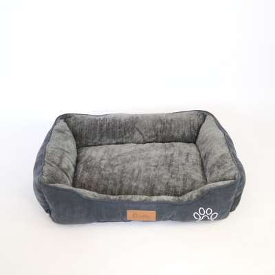 Corduroy super soft dog bed Rectangular pet sofa bed